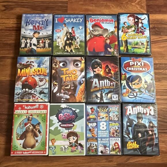 NEW Kids DVD Lot Bundle of 12 Mostly Animated Family Movies - Picture 1 of 6